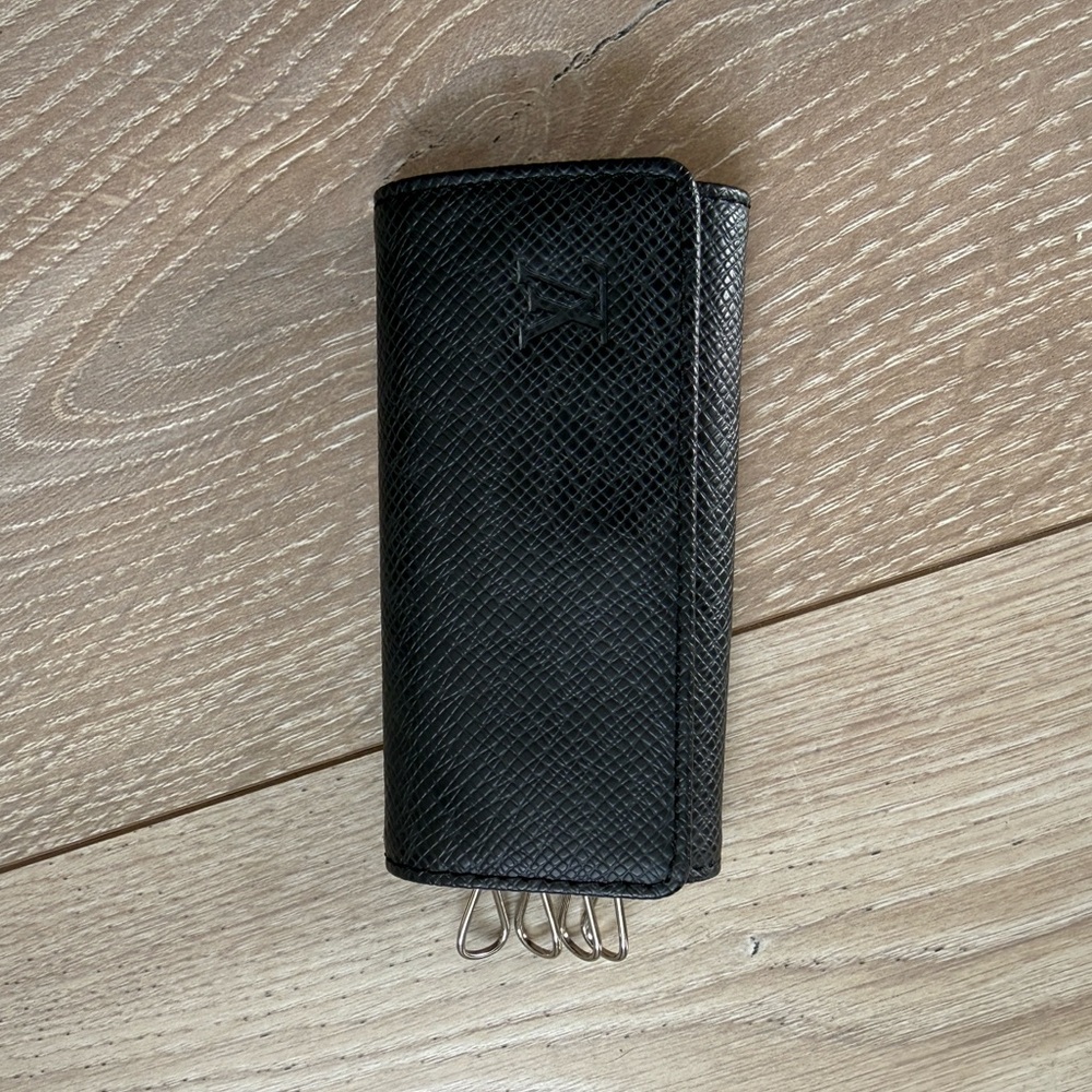 Louis Vuitton Textured Black Key Holder